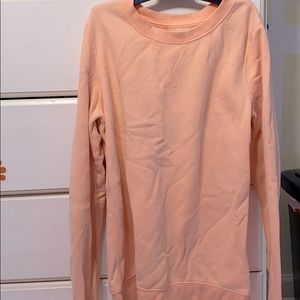 Salmon colored crewneck